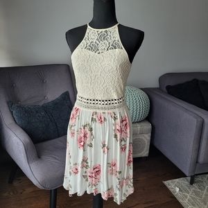 Lace floral dress